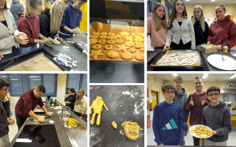 Weihnachtsbäckerei in der 2BK